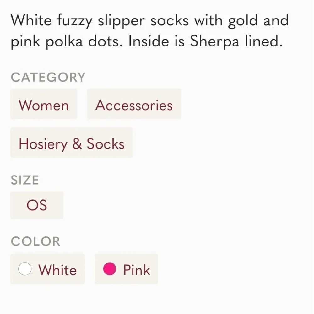 NWT 2/$15 Lauren Conrad Sherpa Socks